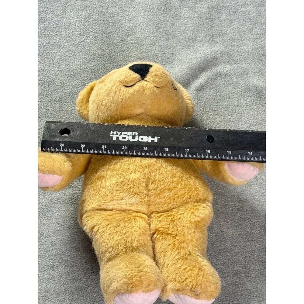 Ralph Lauren Romance Teddy Bear Plush Gold Tan Pink Paws Collectible 12 inch